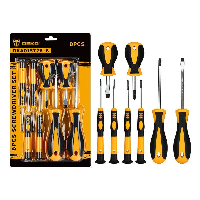 Набор отверток DEKO хромированный 8 шт для дома (арт. 26-2402202)