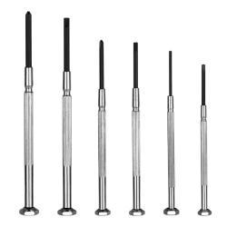 Набор отверток крестовых 6 шт. хром сталь пластик для DIY (арт. 26-2402209)