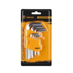 Набор шестигранников DEKO 9 шт. короткие матовые для DIY (арт. 26-2402257)