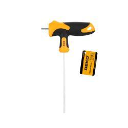 Deko шестигранный ключ t-образный 3 мм углеродистая сталь (арт. 26-2402259)