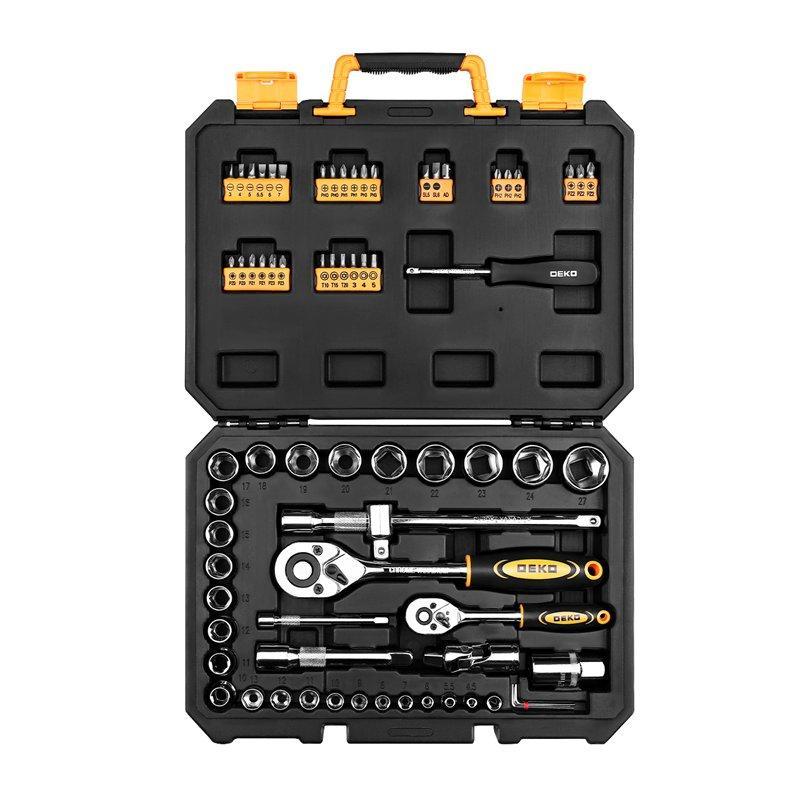 Набор инструментов DEKO DKMT72 с трещоткой для дома и авто (арт. 26-2402304)