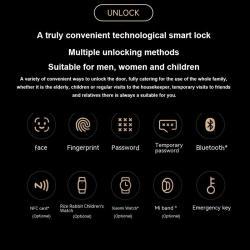 Замок xiaomi с распознаванием лиц и экраном (арт. 26-1702097)