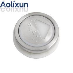 Кнопка лифта KONE круглая с белой/красной подсветкой и шрифтом брайля (арт. 26-2502025)