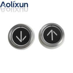 Кнопка для лифта KONE KDS330 черное стекло (арт. 26-2502030)