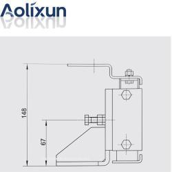 Направляющая башмака kone & otis DX10A для лифта (арт. 26-2502124)