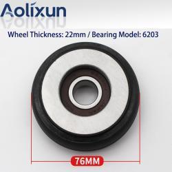 Ролик направляющий полиуретановый 76x22 для направляющих лифта (арт. 26-2502130)