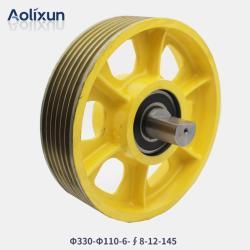 KONE шкив отклонения противовеса 330*110*6*8 для лифта (арт. 26-2502180)