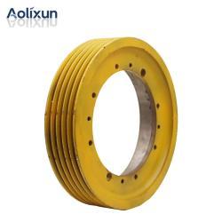 Колесо тяговое синхронное 400*5*10 для лифта синее (арт. 26-2502202)