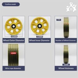 Шкив направляющий KONE 410*5*10 для противовеса лифта (арт. 26-2502235)
